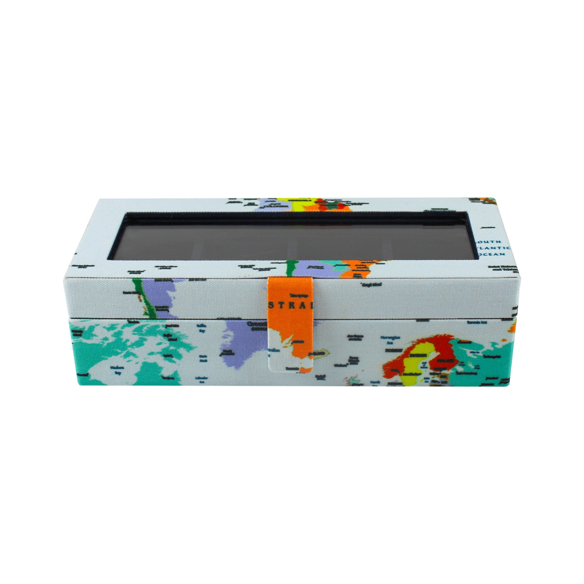 World Map Watch Box